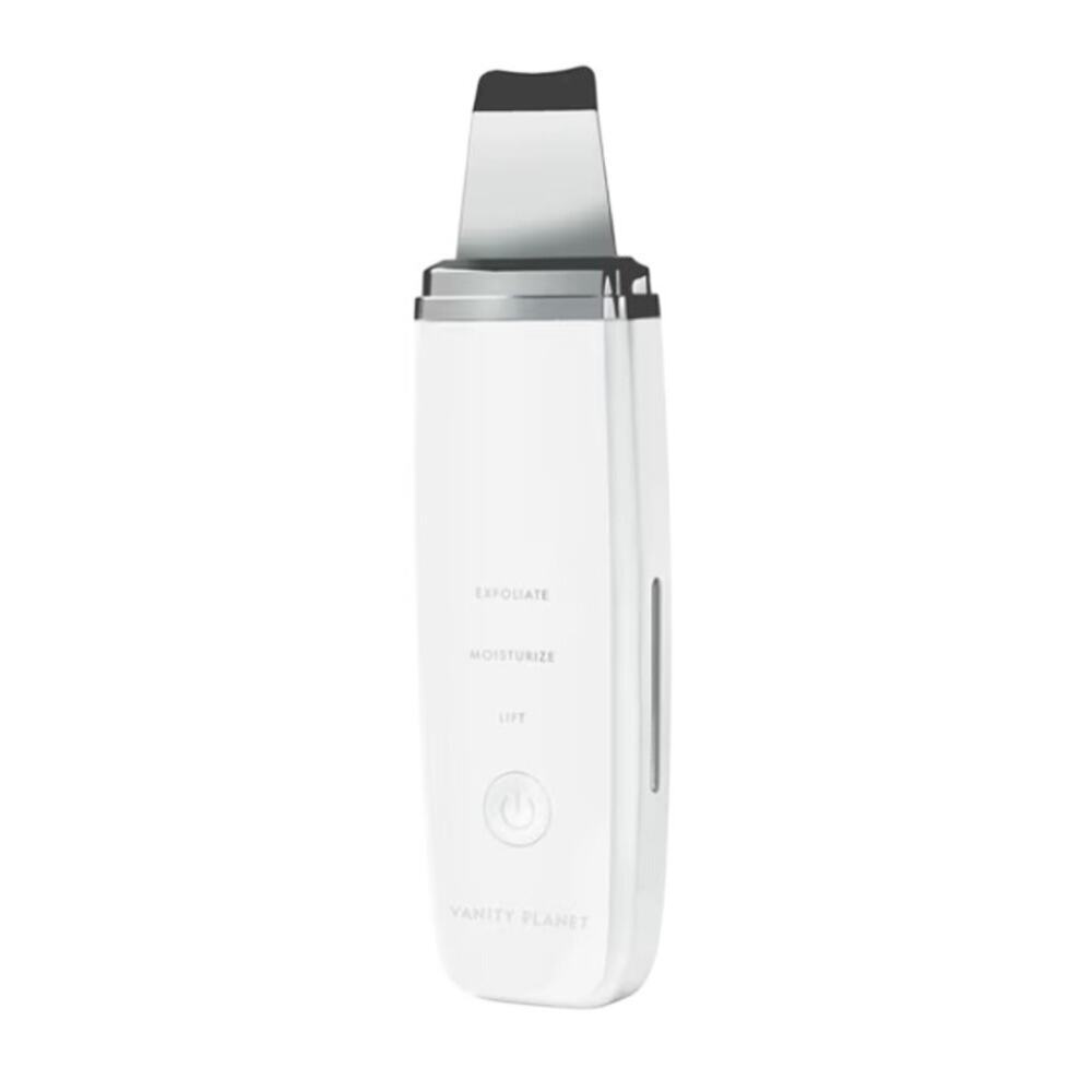 Vanity Planet Wireless Ultrasonic Exfoliating Skin Scrubber in White​